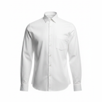 White dress shirt on a white background