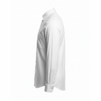 White dress shirt on a white background